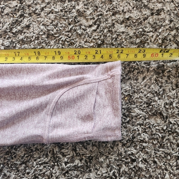 Athleta Uptempo II Hoodie Cowl Neck  Activewear top Size Small heathered mauve - Picture 15 of 15